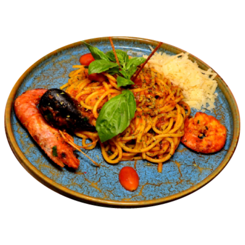 Espaguettis al marisc